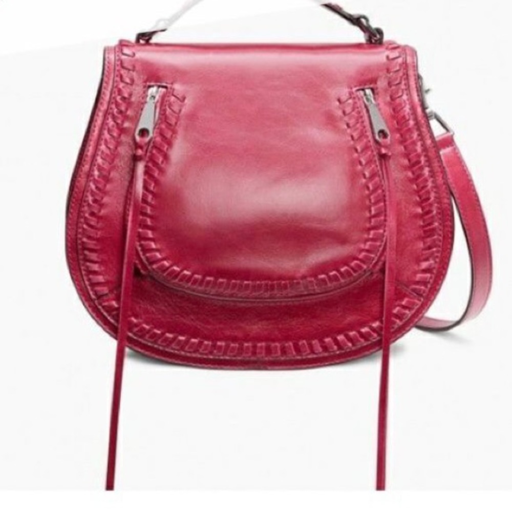 Rebecca Minkoff Vanity Saddle Bag in Red